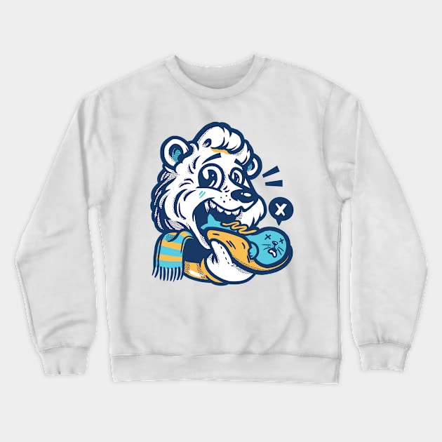 Polar Bear and Sausage Seal Colored Crewneck Sweatshirt by wehkid